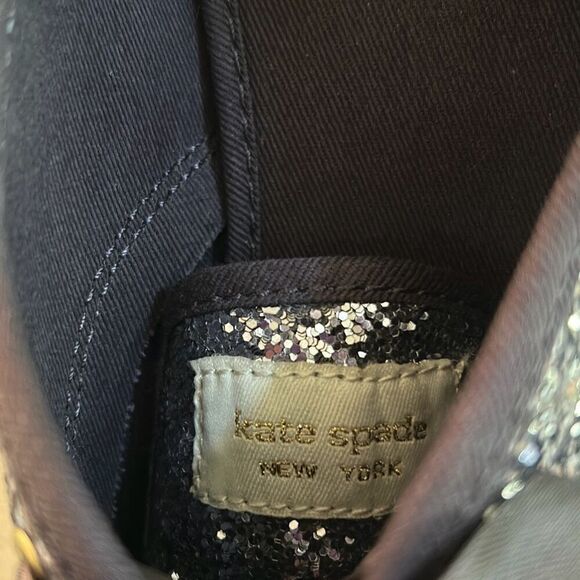 Kate Spade KEDS Charcoal Sequined Sneakers Size 10 - Picture 6 of 7